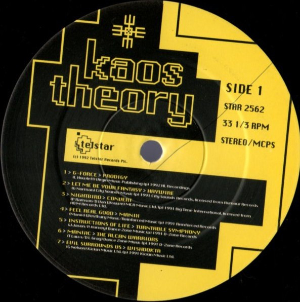 Various - Kaos Theory | Telstar (STAR 2562) - 3
