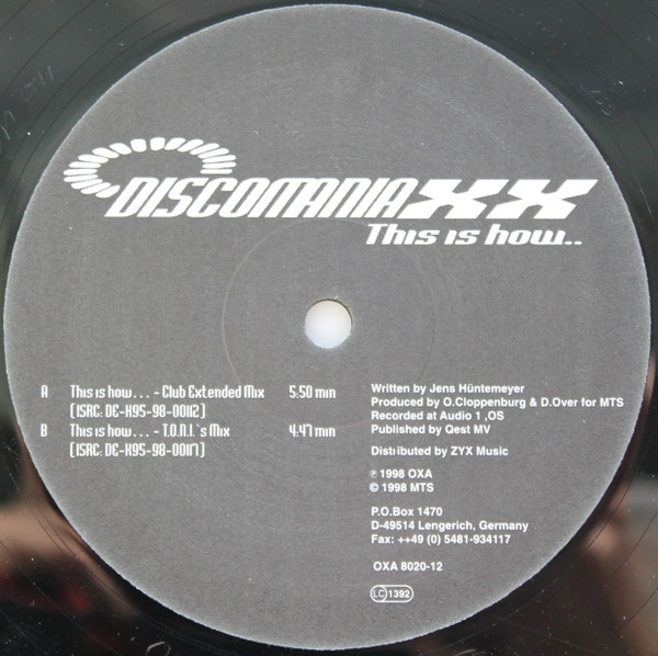 Discomaniaxx - This Is How... | Oxa (OXA 8020-12)