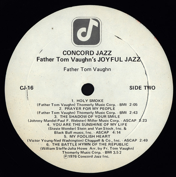 Father Tom Vaughn - Joyful Jazz | Concord Jazz (CJ-16) - 2 Father Tom Vaughn - Joyful Jazz | Concord Jazz (CJ-16) - 2