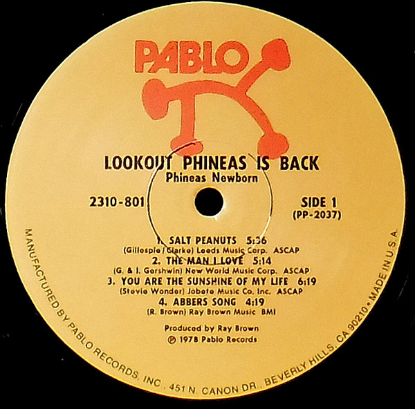 Phineas Newborn Trio - Look Out - Phineas Is Back! | Pablo Records (2310-801) - 2