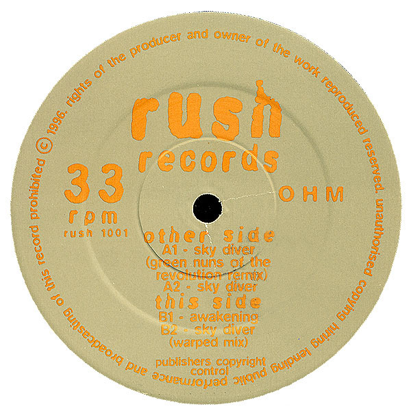 Ohm - Sky Diver | Rush Records (rush 1001)