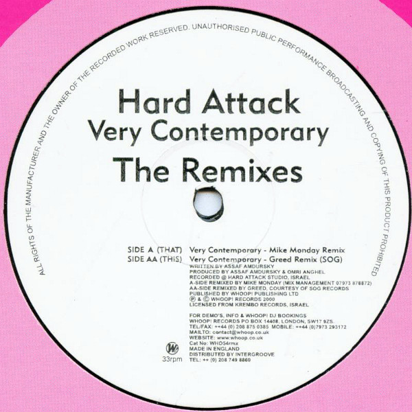 Hard Attack - Very Contemporary (The Remixes) | Whoop! Records (WHO54rmx) - 3 Hard Attack - Very Contemporary (The Remixes) | Whoop! Records (WHO54rmx) - 3
