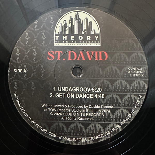 St. David / Mellow Man - Limited Edition Split EP | Club U Nite Records (CUNT 035)