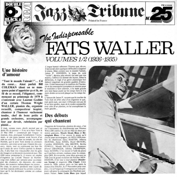 Fats Waller - The Indispensable Fats Waller - Volumes 1/2 (1926-1935) | RCA (PM 43686) - main