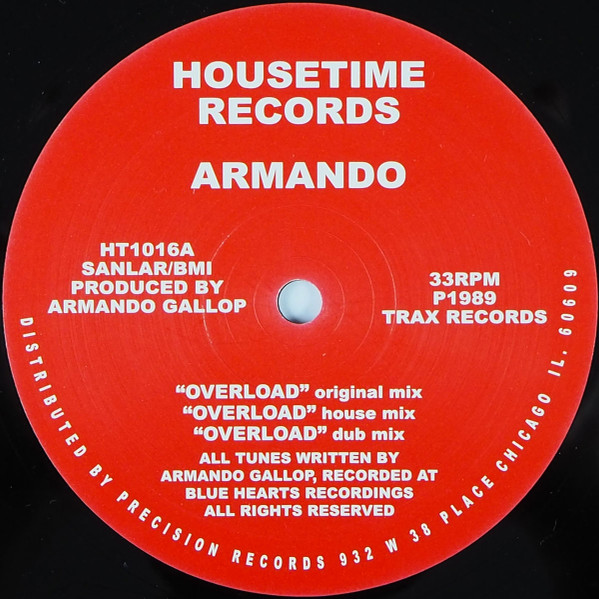 Armando - Overload | Housetime Records (HT1016)