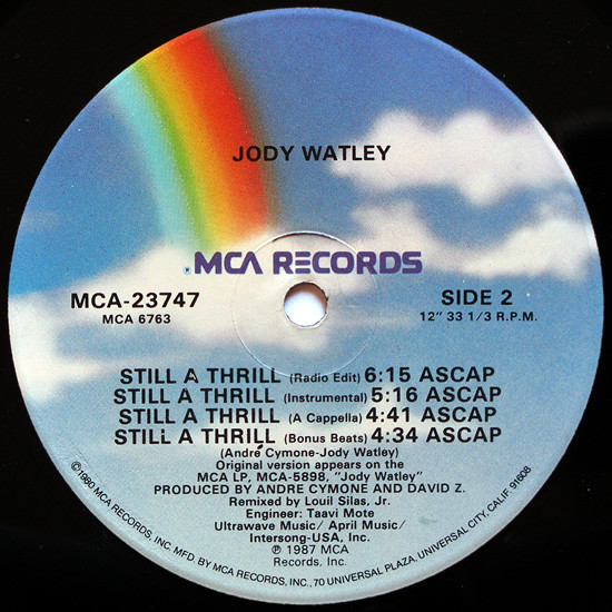 Jody Watley - Still A Thrill | MCA Records (MCA-23747) - 4
