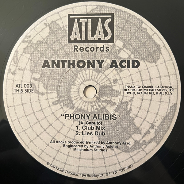 Anthony Acid - Phony Alibis | Atlas Records (ATL 003) Anthony Acid - Phony Alibis | Atlas Records (ATL 003)