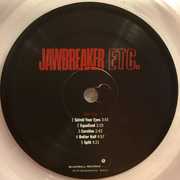 Jawbreaker - Etc. (2LP - Limited Edition - Ultra Clear Vinyl) [Vinyl] | Blackball Records (BB-003-LP) - 3