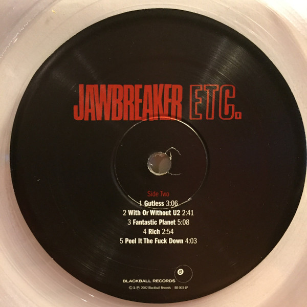 Jawbreaker - Etc. (2LP - Limited Edition - Ultra Clear Vinyl) [Vinyl] | Blackball Records (BB-003-LP) - 4