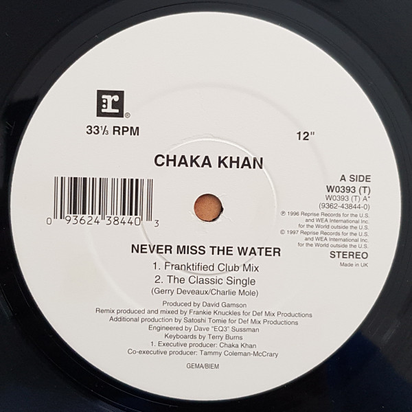 Chaka Khan Featuring Me'Shell NdegéOcello - Never Miss The Water | Reprise Records (WO393T) - 3