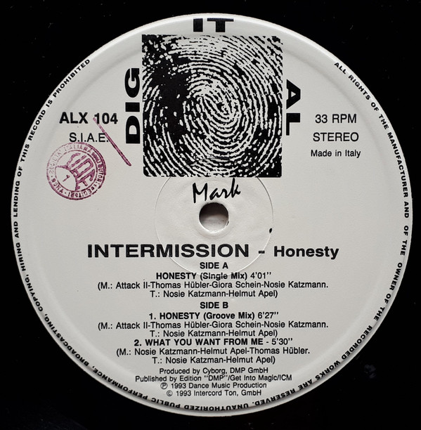 Intermission - Honesty | Dig It Al Mark (ALX 104) - 3 Intermission - Honesty | Dig It Al Mark (ALX 104) - 3