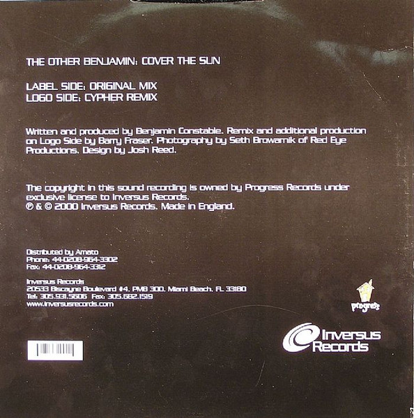 The Other Benjamin - Cover The Sun | Inversus Records (INV02) - 2