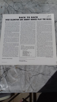 Duke Ellington / Johnny Hodges - Back To Back (Duke Ellington And Johnny Hodges Play The Blues) | Verve Records (V6-8317) - 2