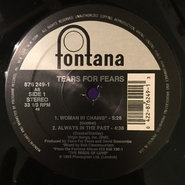 Tears For Fears - Woman In Chains | Fontana (876 249-1) - 3