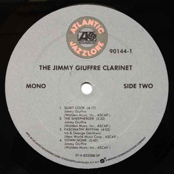 Jimmy Giuffre - The Jimmy Giuffre Clarinet | Atlantic (90144-1) - 4 Jimmy Giuffre - The Jimmy Giuffre Clarinet | Atlantic (90144-1) - 4