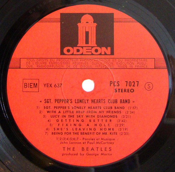 The Beatles - Sgt. Pepper's Lonely Hearts Club Band | Odeon (PCS 7027) - 2 The Beatles - Sgt. Pepper's Lonely Hearts Club Band | Odeon (PCS 7027) - 2
