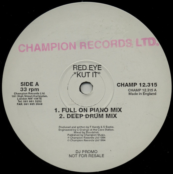 Red Eye - Kut It | Champion (CHAMP 12.315) - main Red Eye - Kut It | Champion (CHAMP 12.315) - main