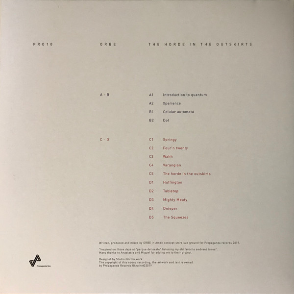 Orbe - The Horde In The Outskirts | Propaganda Records (PR010) - 2 Orbe - The Horde In The Outskirts | Propaganda Records (PR010) - 2
