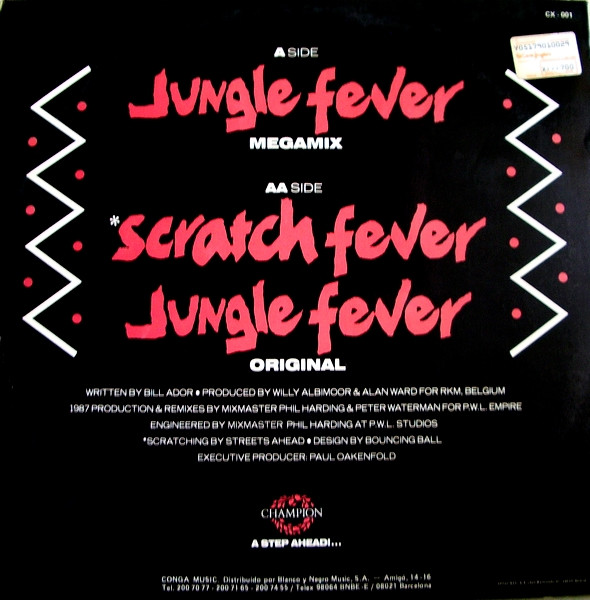 Kinkina - Jungle Fever (1987 Megamixes) | Konga Music (CX - 001) - 2