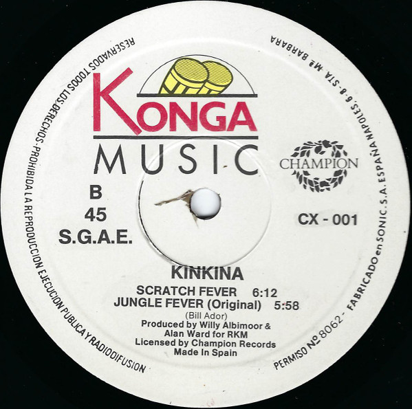 Kinkina - Jungle Fever (1987 Megamixes) | Konga Music (CX - 001) - 4