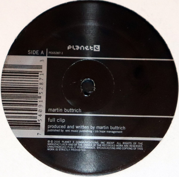 Martin Buttrich - Full Clip / Programmer | Planet E (PE65287-1) - main