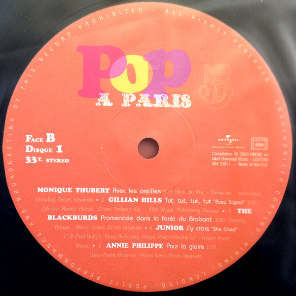 Various - Pop A Paris Vol.5 S.O.S. Mesdemoiselles | Universal Music France (069 113-1) - 4 Various - Pop A Paris Vol.5 S.O.S. Mesdemoiselles | Universal Music France (069 113-1) - 4