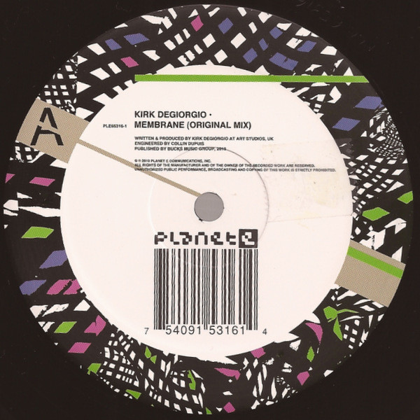 Kirk Degiorgio - Membrane | Planet E (PLE65316-1)