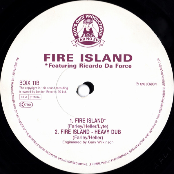 Fire Island - In Your Bones / Back To The Bones / Fire Island | Boy's Own Productions (BOIX 11) - 4 Fire Island - In Your Bones / Back To The Bones / Fire Island | Boy's Own Productions (BOIX 11) - 4