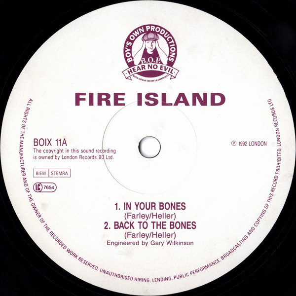 Fire Island - In Your Bones / Back To The Bones / Fire Island | Boy's Own Productions (BOIX 11) - 3 Fire Island - In Your Bones / Back To The Bones / Fire Island | Boy's Own Productions (BOIX 11) - 3