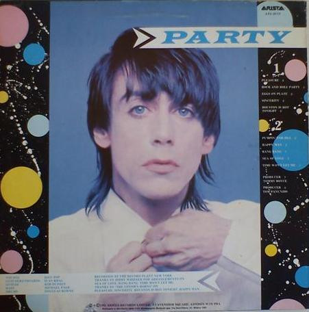 Iggy Pop - Party | Arista (ARS 39117) - 2