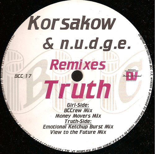 Korsakow & N.U.D.G.E. - Truth (Remixes) | BCC Music (BCC 17) - 2