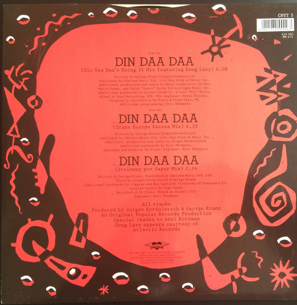 George Kranz - Din Daa Daa (Remix) | Cardiac Records (CNYT 5) - 2 George Kranz - Din Daa Daa (Remix) | Cardiac Records (CNYT 5) - 2