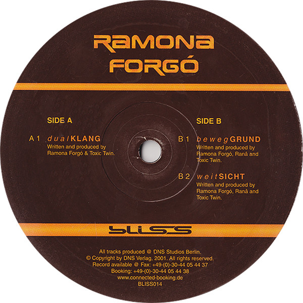 Ramona Forgó - Dualklang | Bliss (BLISS-014) - main