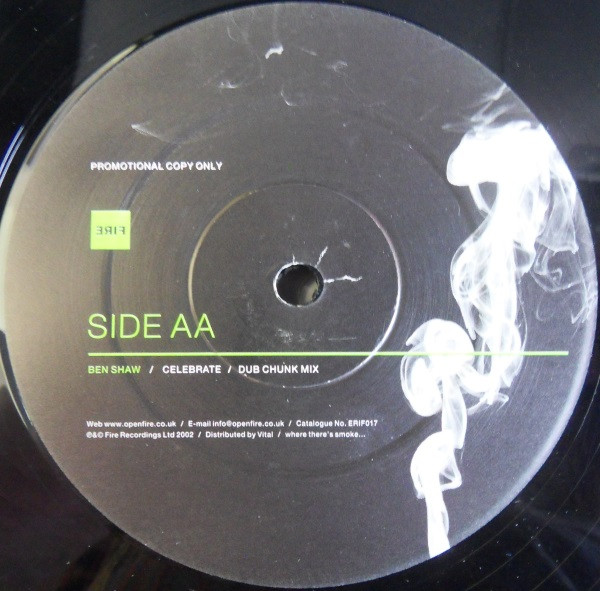 Ben Shaw - Celebrate | Fire (ERIF017) - 2