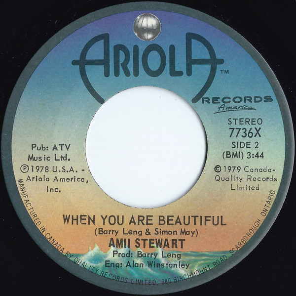 Amii Stewart - Knock On Wood | Ariola Records America (7736X) - 2