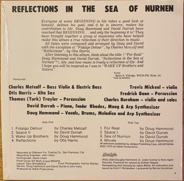 Doug Hammond & David Durrah - Reflections In The Sea Of Nurnen | Now-Again Records (NA5214) - 2