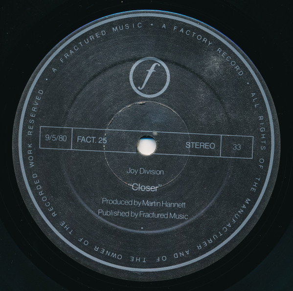 Joy Division - Closer | Factory (FACT∙XXV) - 4