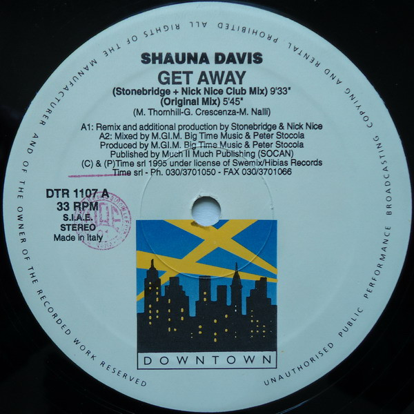 Shauna Davis - Get Away | Downtown (DTR 1107) Shauna Davis - Get Away | Downtown (DTR 1107)