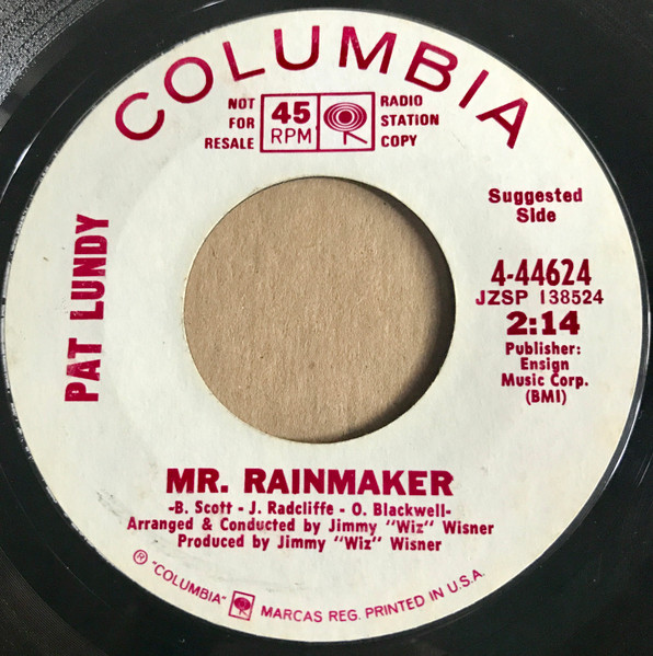 Pat Lundy - Mr. Rainmaker / Complete Man | Columbia (4-44624) - main