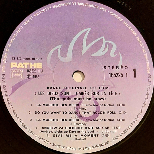 Johnny Boshoff - Les Dieux Sont Tombés Sur La Tête (Bande Originale Du Film) | EMI (1652251) - 3