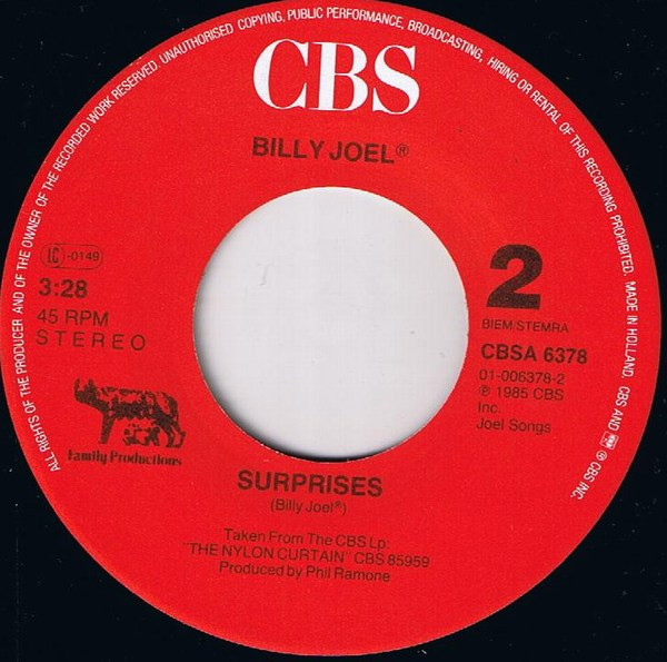 Billy Joel - You're Only Human (Second Wind) | CBS (CBSA 6378) - 4 Billy Joel - You're Only Human (Second Wind) | CBS (CBSA 6378) - 4