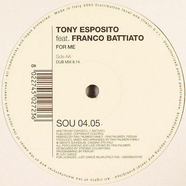 Tony Esposito feat. Franco Battiato - For Me | Six Of Us (SOU 04.05) - 2 Tony Esposito feat. Franco Battiato - For Me | Six Of Us (SOU 04.05) - 2