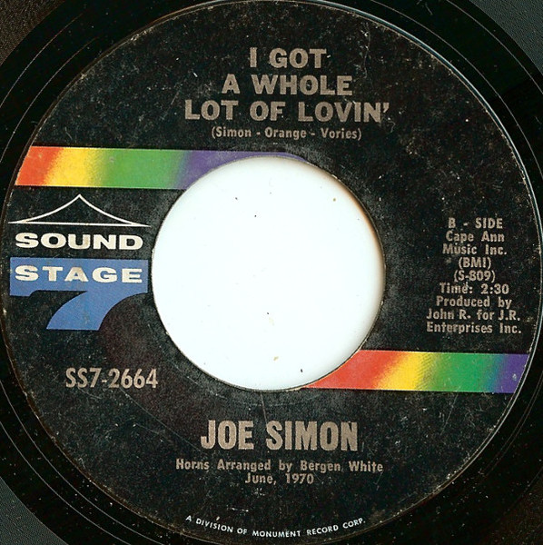 Joe Simon - Yours Love | Sound Stage 7 (SS7-2664) - 2