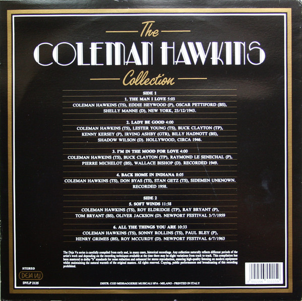 Coleman Hawkins - The Coleman Hawkins Collection - A Retrospective | Deja Vu (DVLP 2125) - 2 Coleman Hawkins - The Coleman Hawkins Collection - A Retrospective | Deja Vu (DVLP 2125) - 2