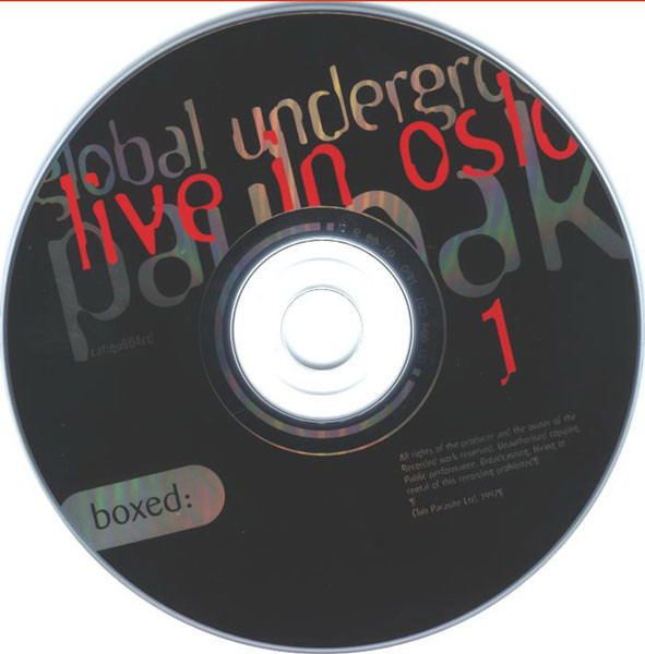 Paul Oakenfold - Global Underground: Live In Oslo | Boxed (gu004cd) - 3