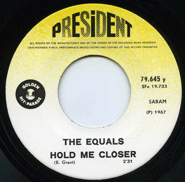 The Equals - Baby, Come Back / Hold Me Closer | President Records (79.645 y) - 4