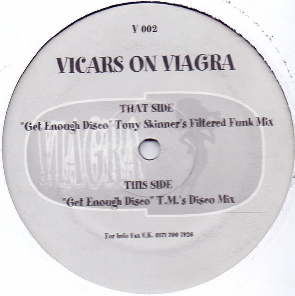 Vicars On Viagra - Get Enough Disco | Viagra Records (V 002) - main