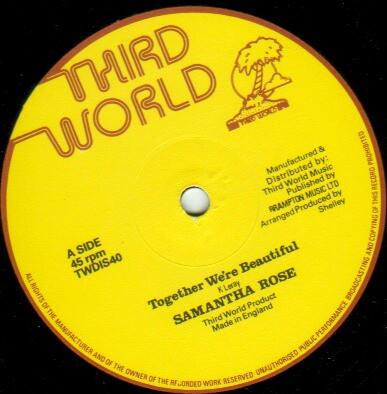 Samantha Rose / Sonny Binns - Together We're Beautiful / Never You | Third World (TWDIS40) - main Samantha Rose / Sonny Binns - Together We're Beautiful / Never You | Third World (TWDIS40) - main