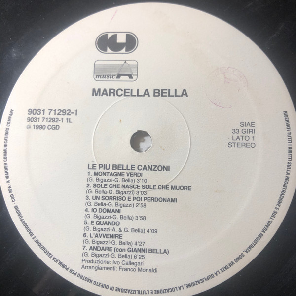 Marcella Bella - Le Più Belle Canzoni | CGD (9031-71292-1) - 3 Marcella Bella - Le Più Belle Canzoni | CGD (9031-71292-1) - 3