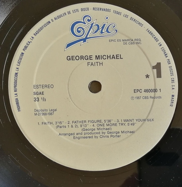 George Michael - Faith | Epic (EPC 460000 1) - 4